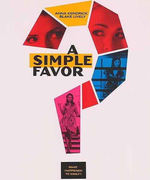 Simple Favor Original Movie Poster double Sided 27x40 inches
